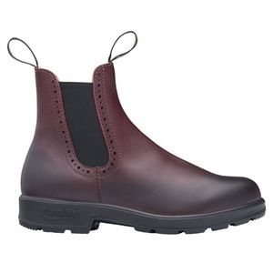 Burgundy High Top Chelsea Blundstone Boots